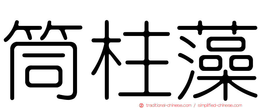 筒柱藻