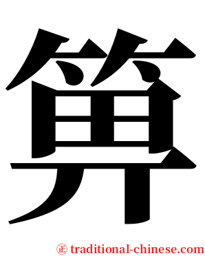 箅 serif font