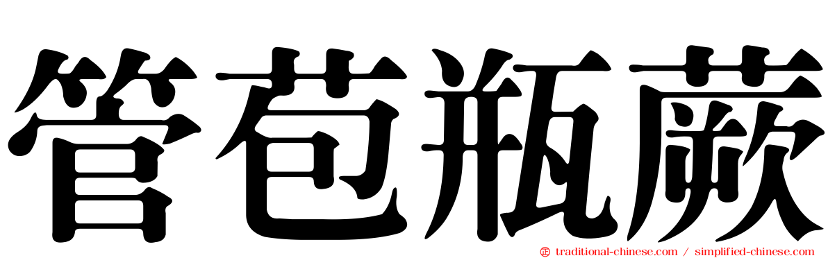 管苞瓶蕨