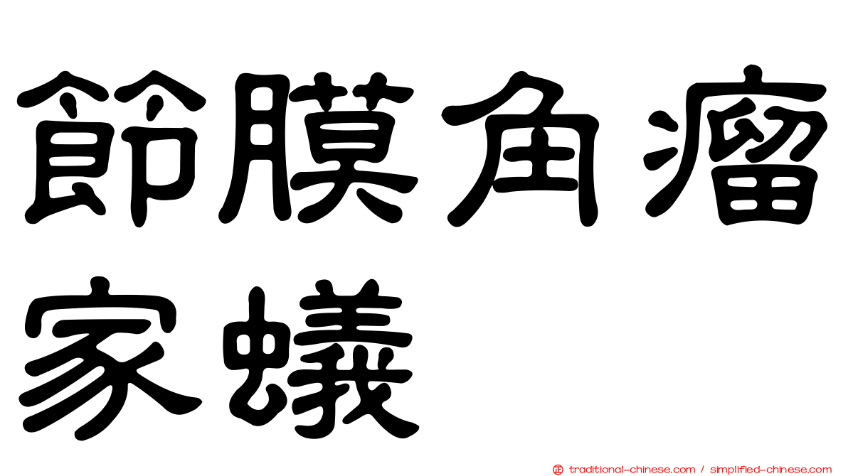 節膜角瘤家蟻