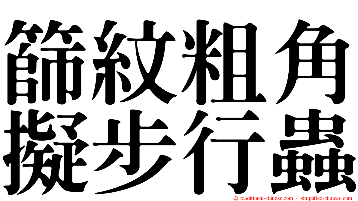 篩紋粗角擬步行蟲