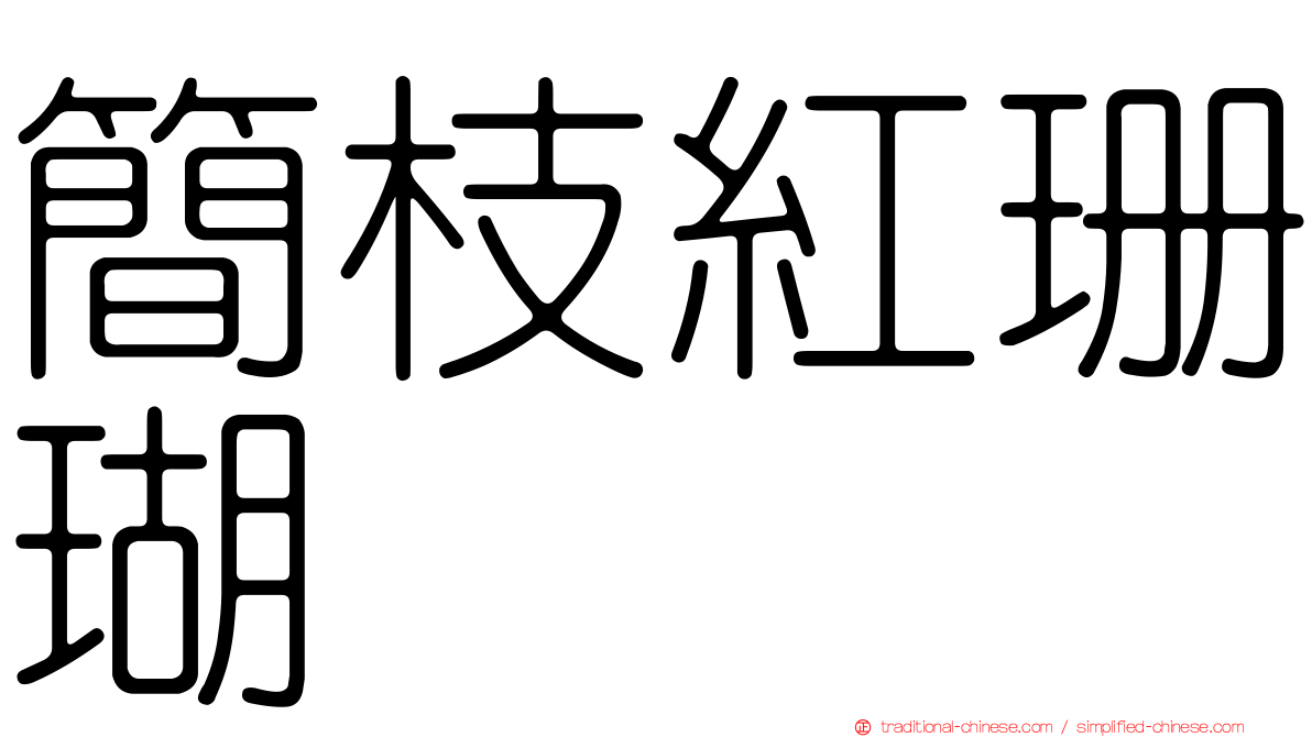 簡枝紅珊瑚
