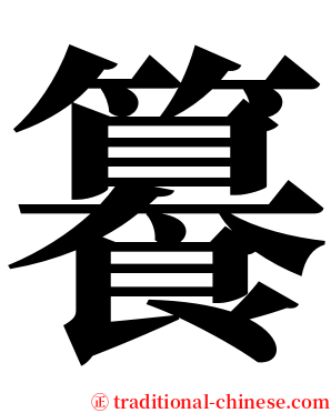 籑 serif font