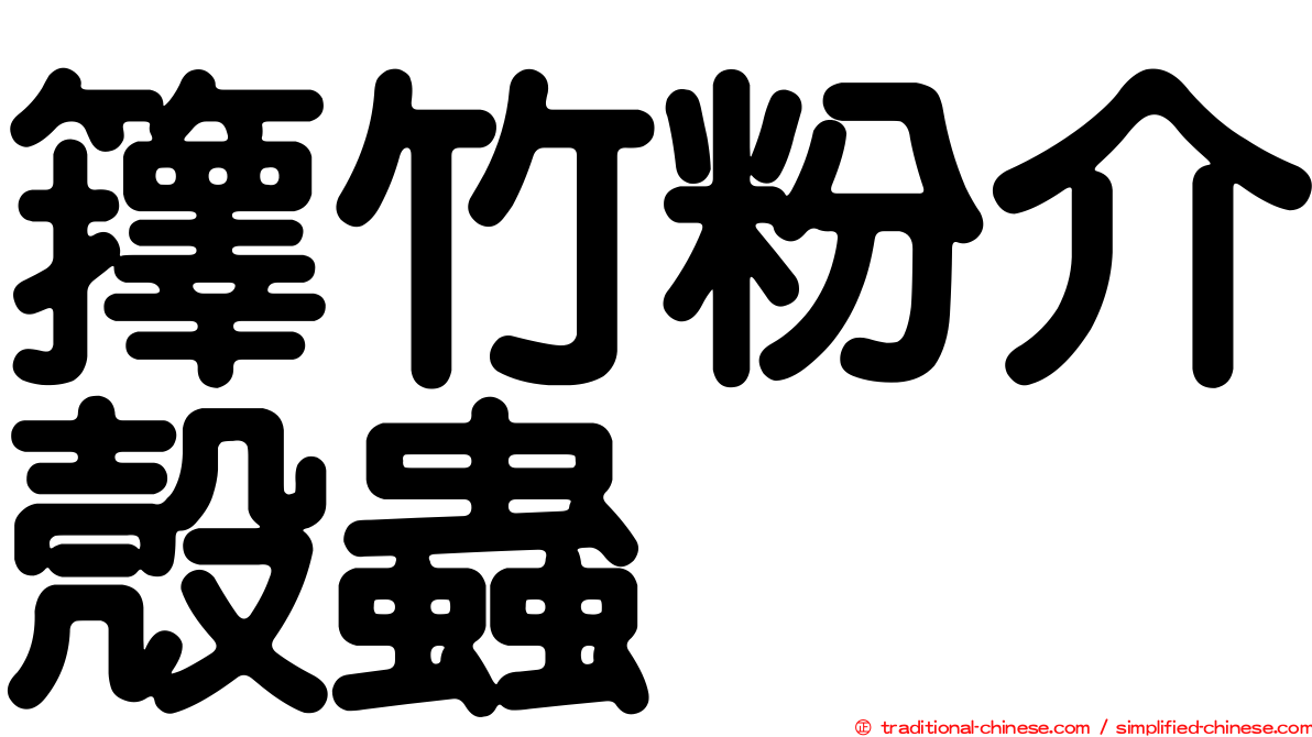 籜竹粉介殼蟲