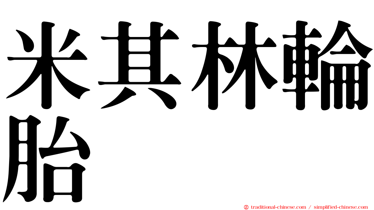 米其林輪胎