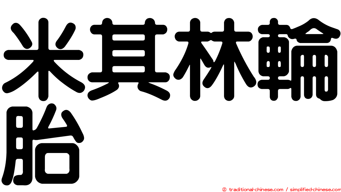 米其林輪胎