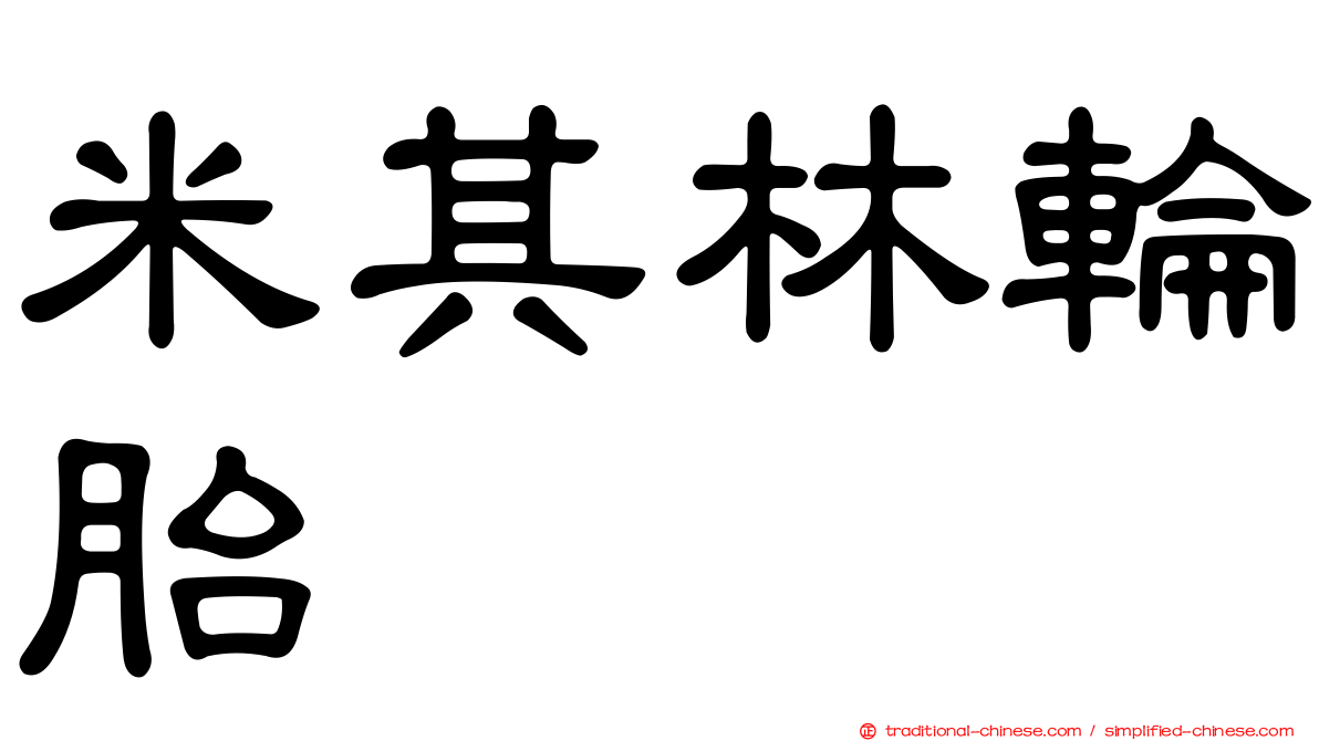 米其林輪胎