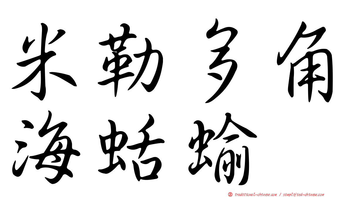 米勒多角海蛞蝓