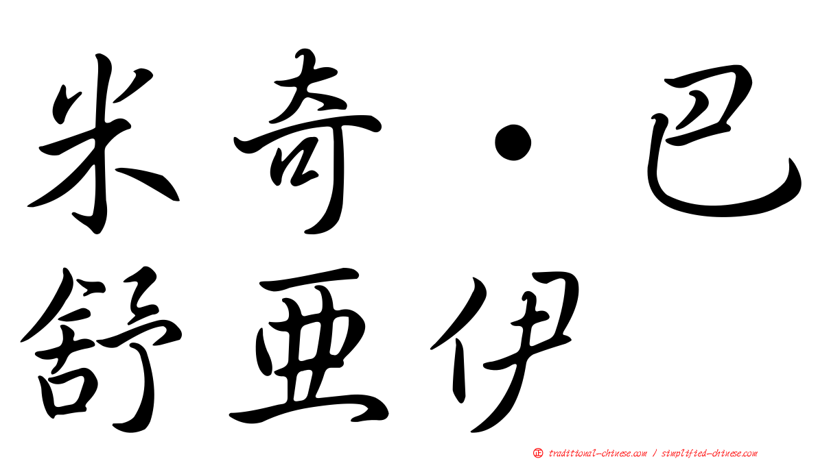 米奇·巴舒亞伊