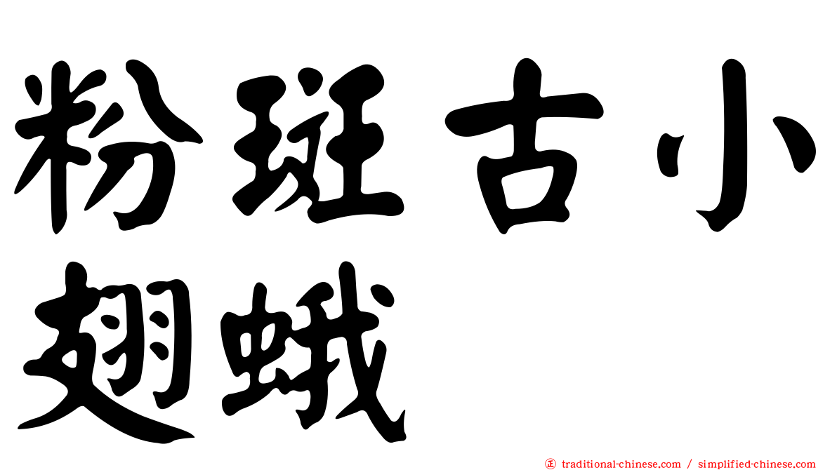 粉斑古小翅蛾