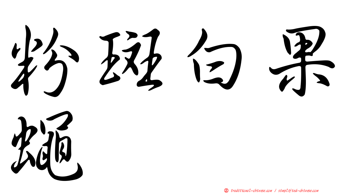 粉斑白果蠅