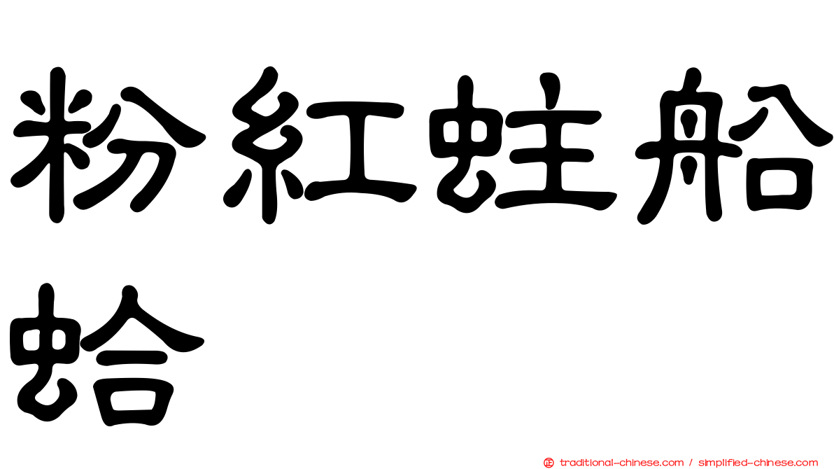 粉紅蛀船蛤