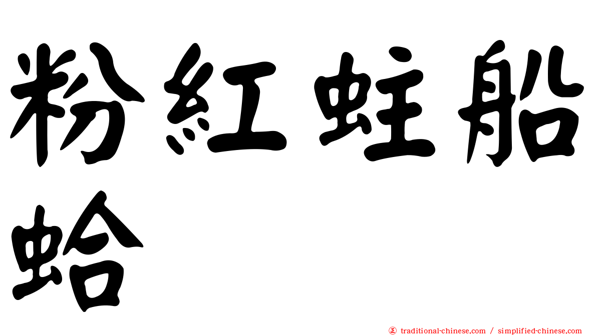 粉紅蛀船蛤
