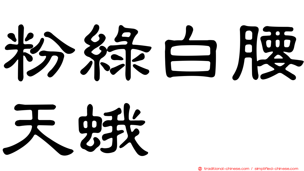 粉綠白腰天蛾