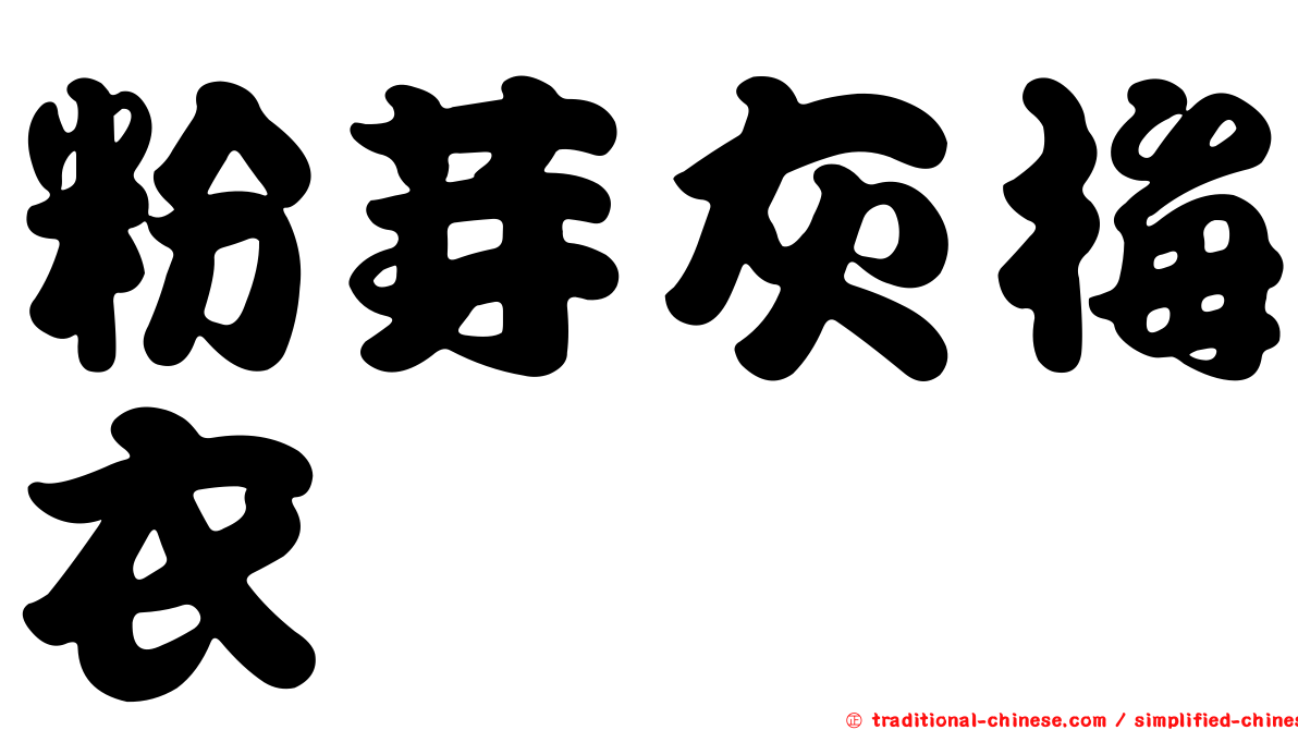 粉芽灰梅衣