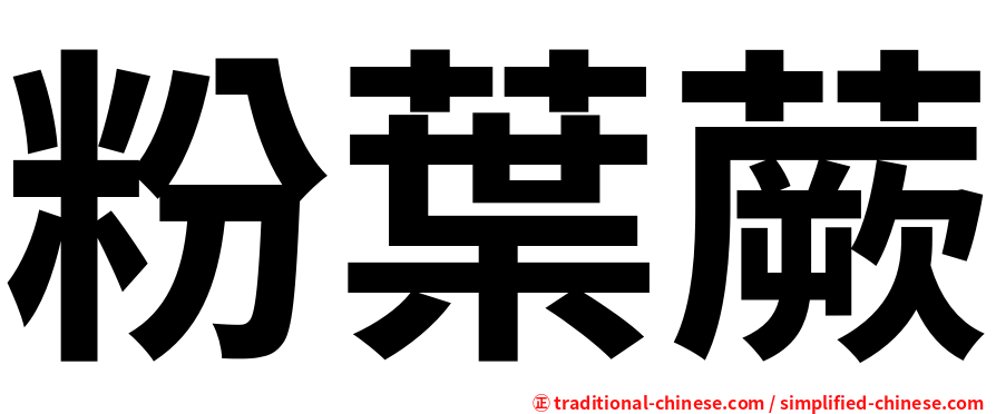 粉葉蕨