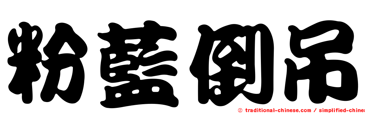 粉藍倒吊