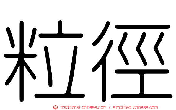 粒徑