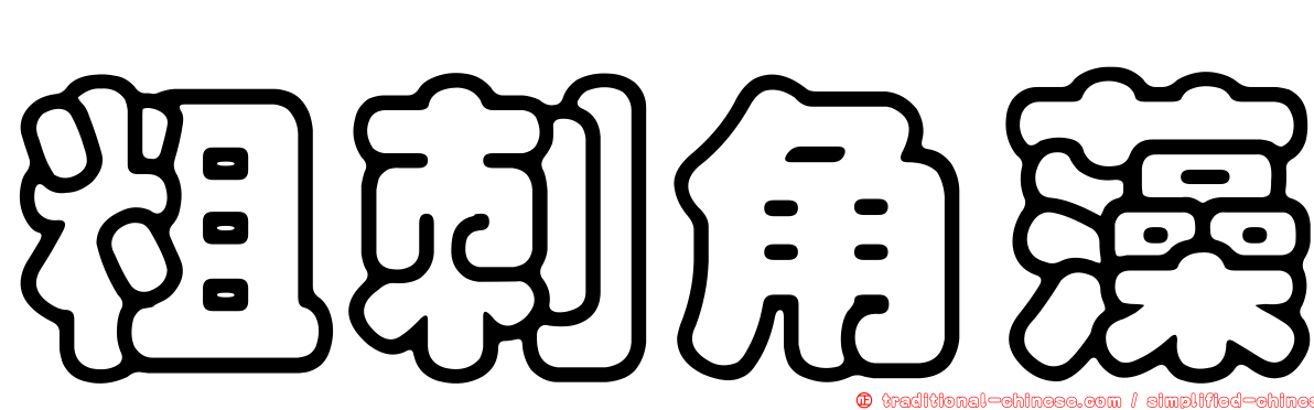 粗刺角藻