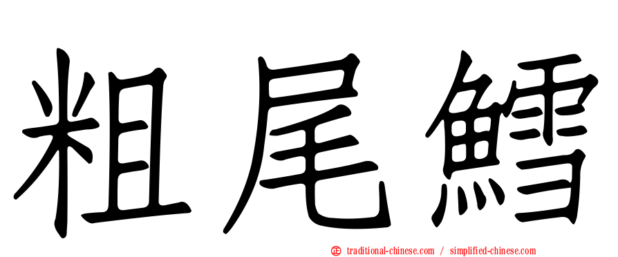 粗尾鱈