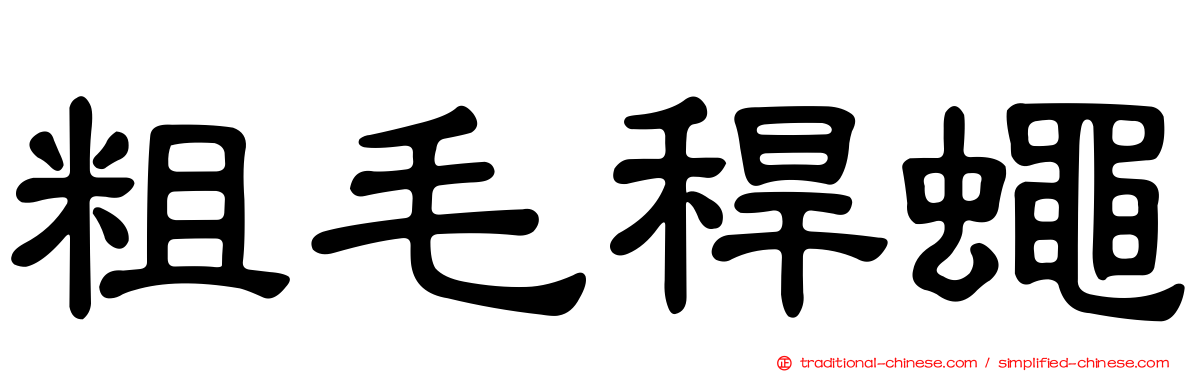 粗毛稈蠅