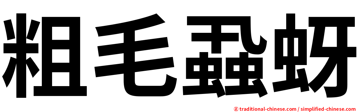 粗毛蝨蚜