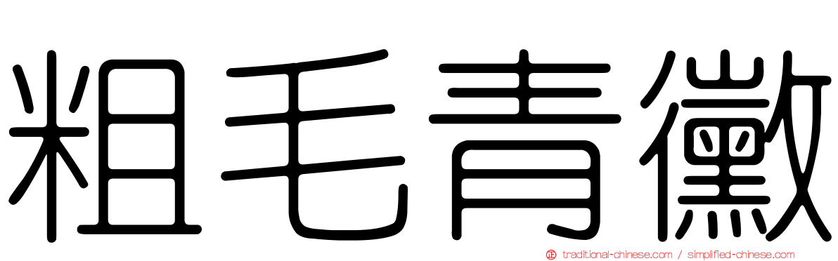 粗毛青黴