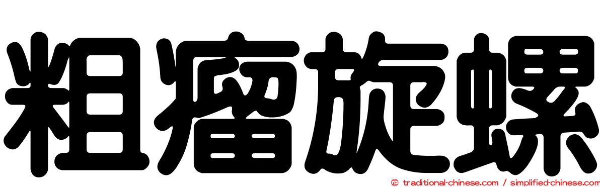 粗瘤旋螺