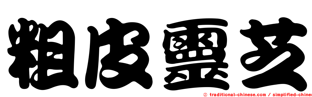 粗皮靈芝