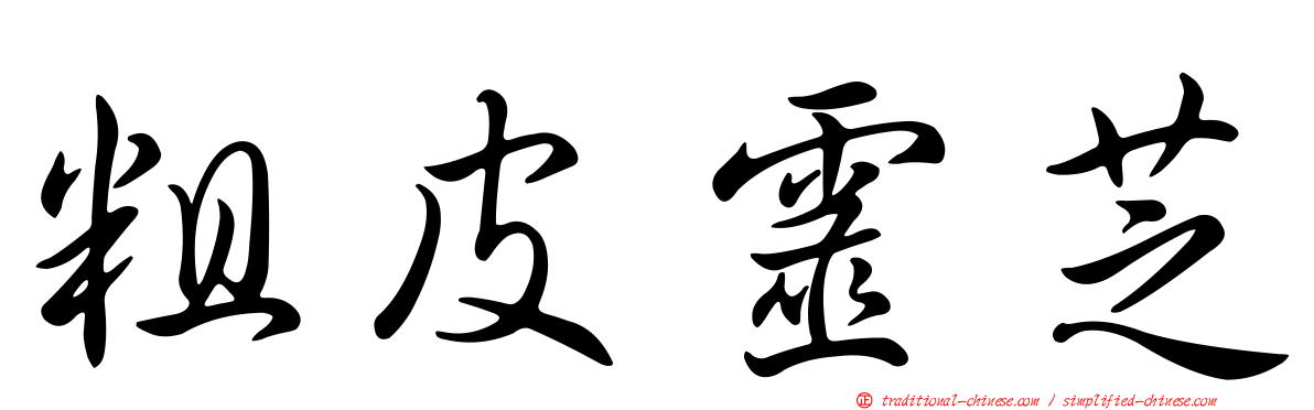 粗皮靈芝