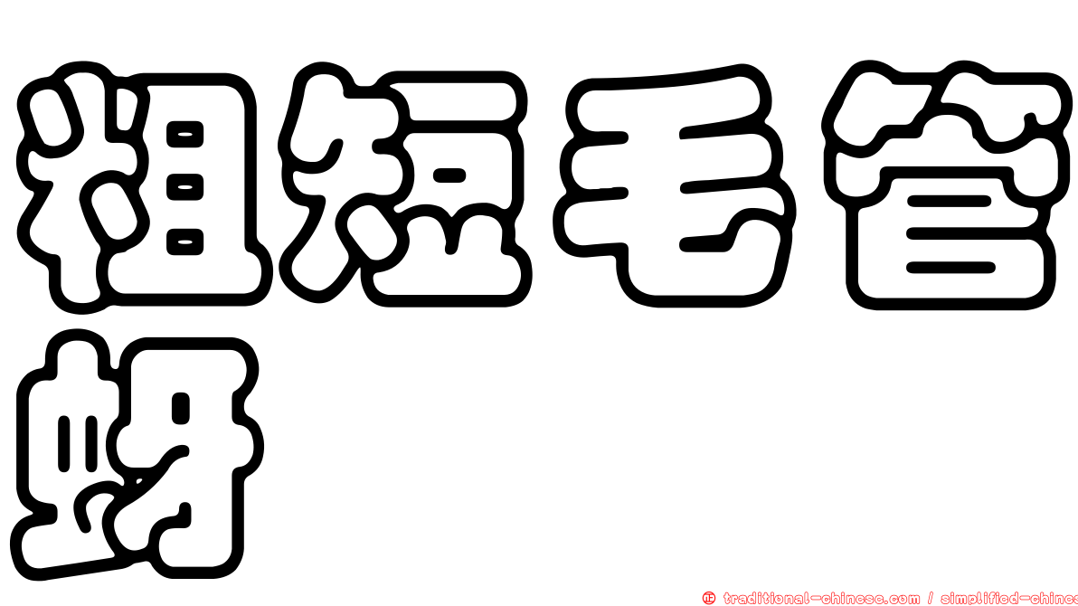 粗短毛管蚜