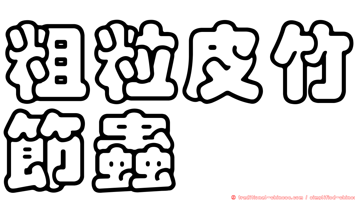 粗粒皮竹節蟲