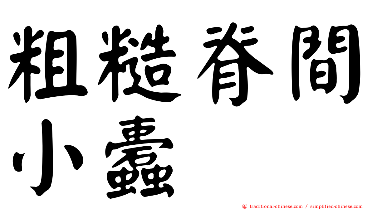 粗糙脊間小蠹