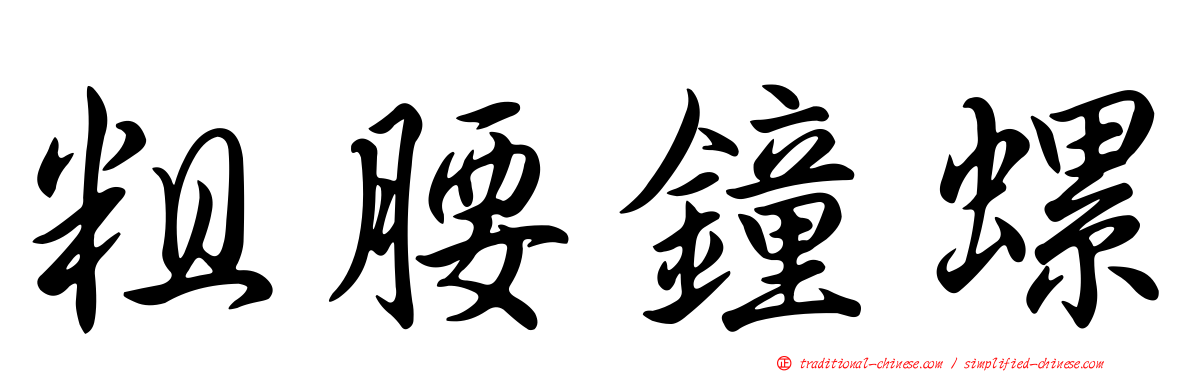 粗腰鐘螺