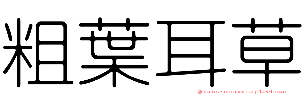 粗葉耳草