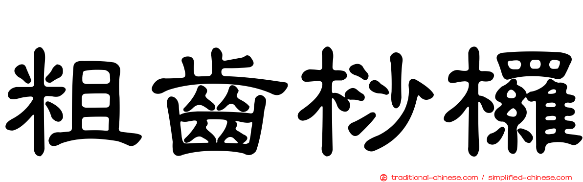 粗齒桫欏