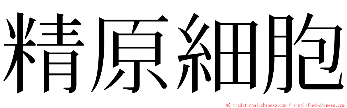 精原細胞 ming font