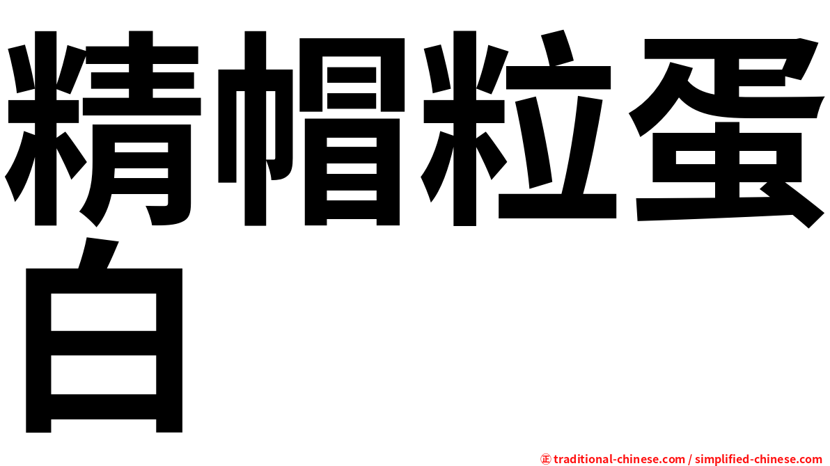 精帽粒蛋白