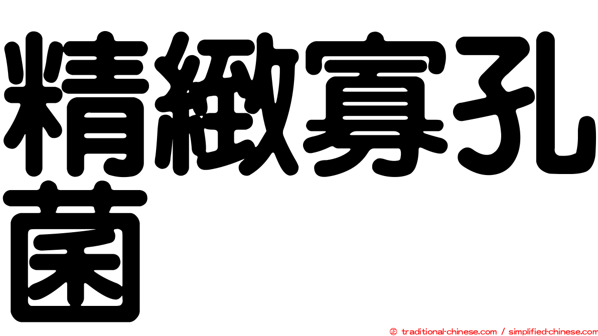 精緻寡孔菌