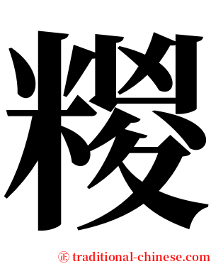 糉 serif font