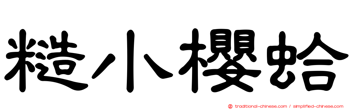 糙小櫻蛤