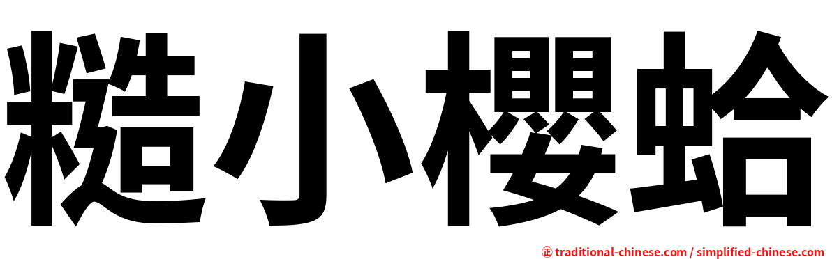 糙小櫻蛤