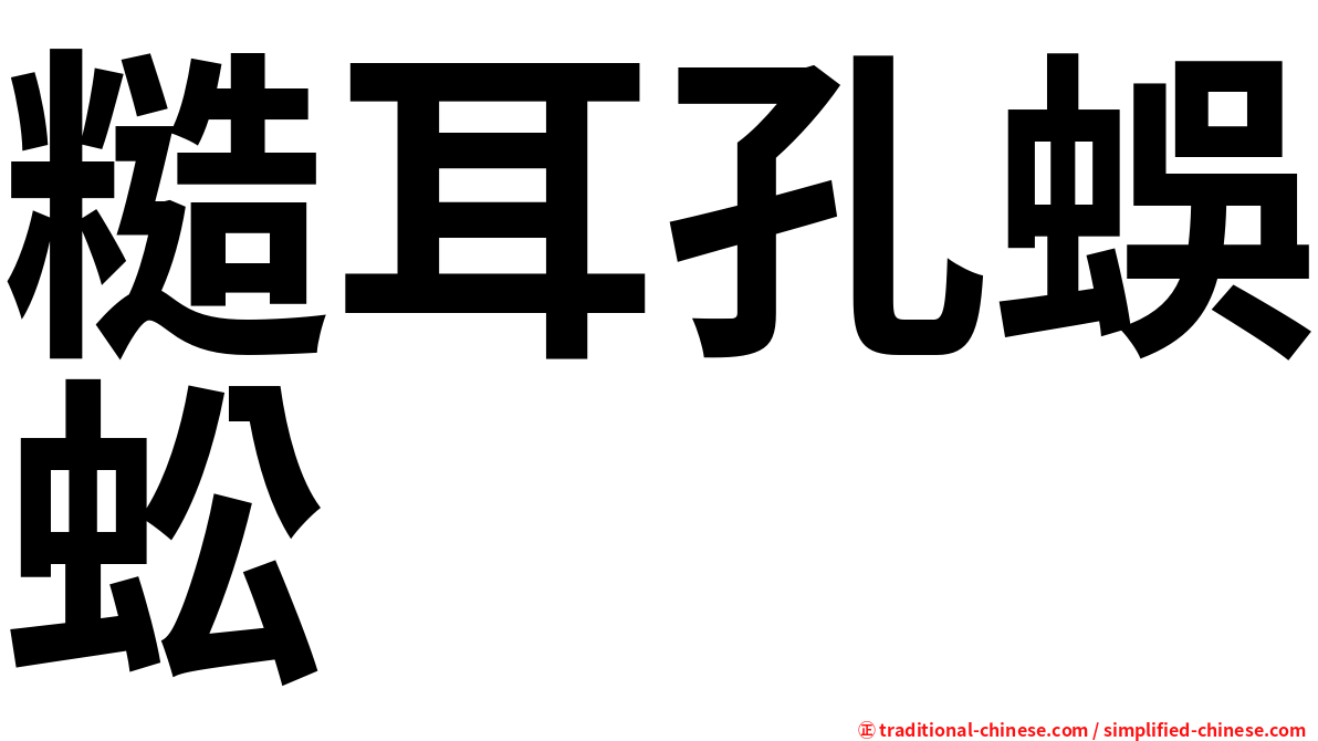 糙耳孔蜈蚣