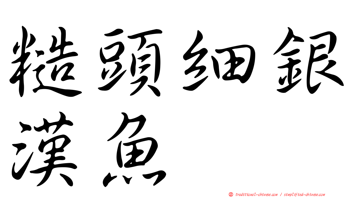 糙頭細銀漢魚