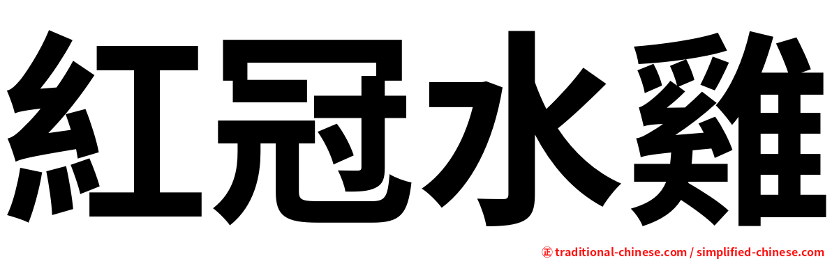 紅冠水雞