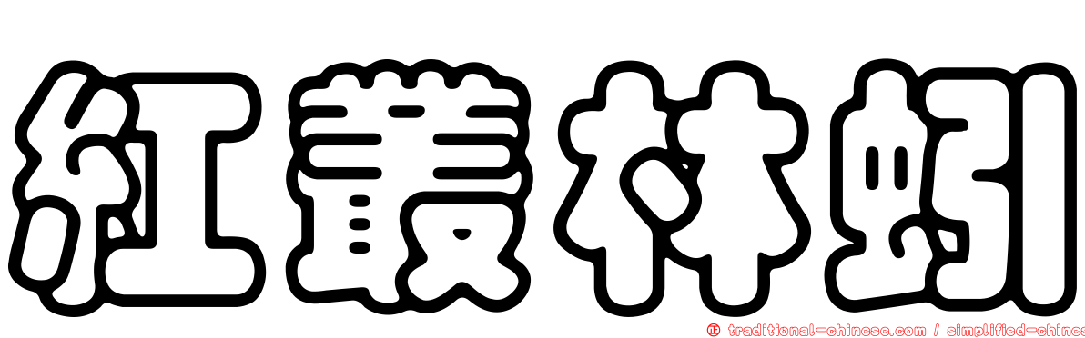 紅叢林蚓