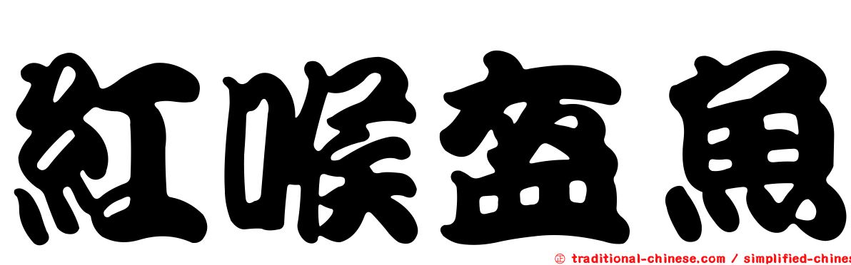 紅喉盔魚