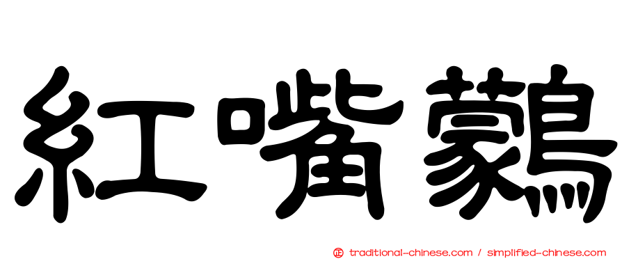 紅嘴鸏