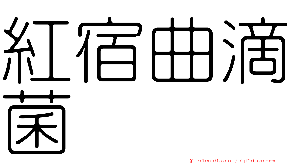 紅宿曲滴菌
