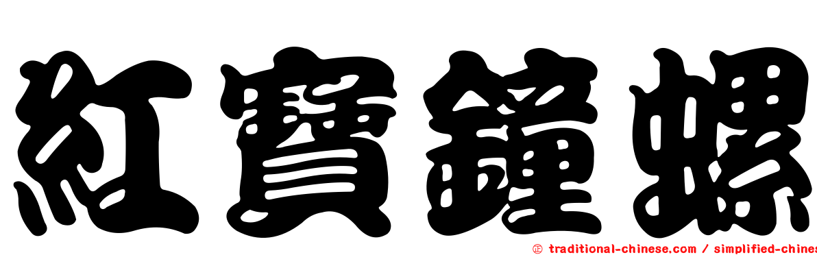 紅寶鐘螺
